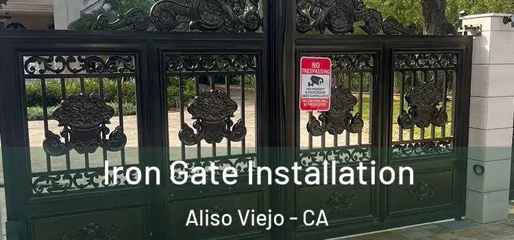  Iron Gate Installation Aliso Viejo - CA