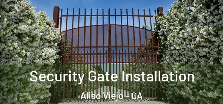 Security Gate Installation Aliso Viejo - CA